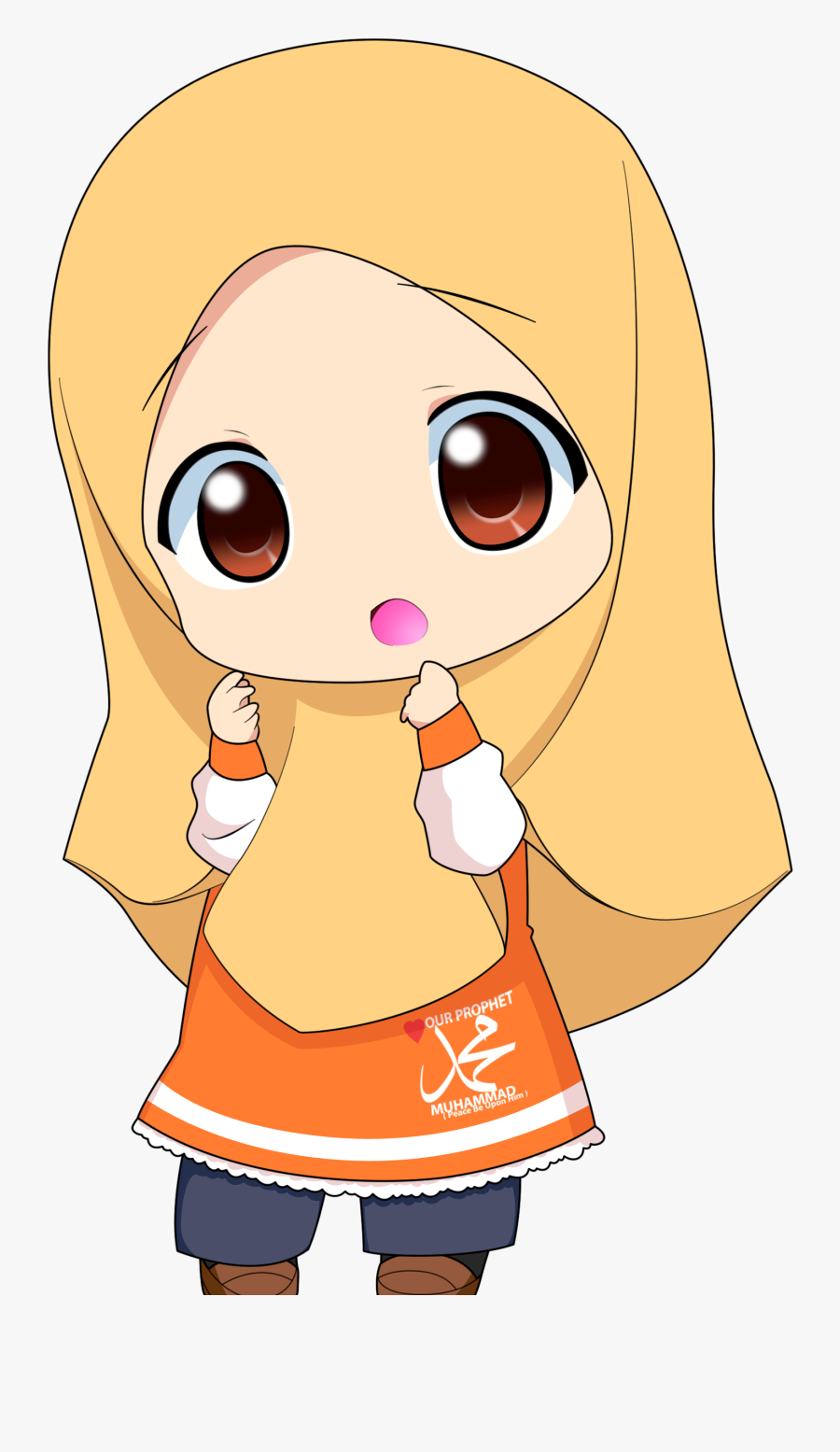 Best Images About Anime Muslim On Pinterest Muslim - Chibi Muslimah 2, Transparent Clipart