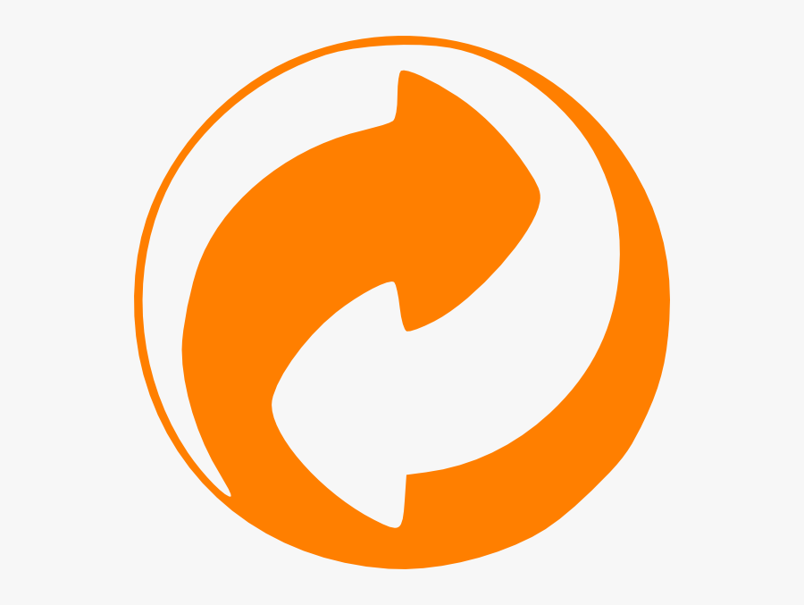 Orange Circular Arrows Clip Art At Clker - Green Dot Symbol, Transparent Clipart