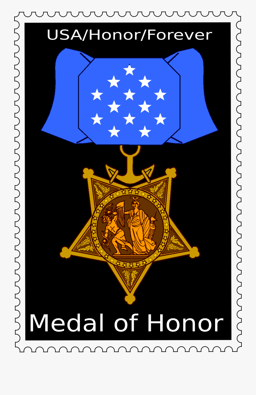 Clipart - Medal Of Honor Clip Art, Transparent Clipart