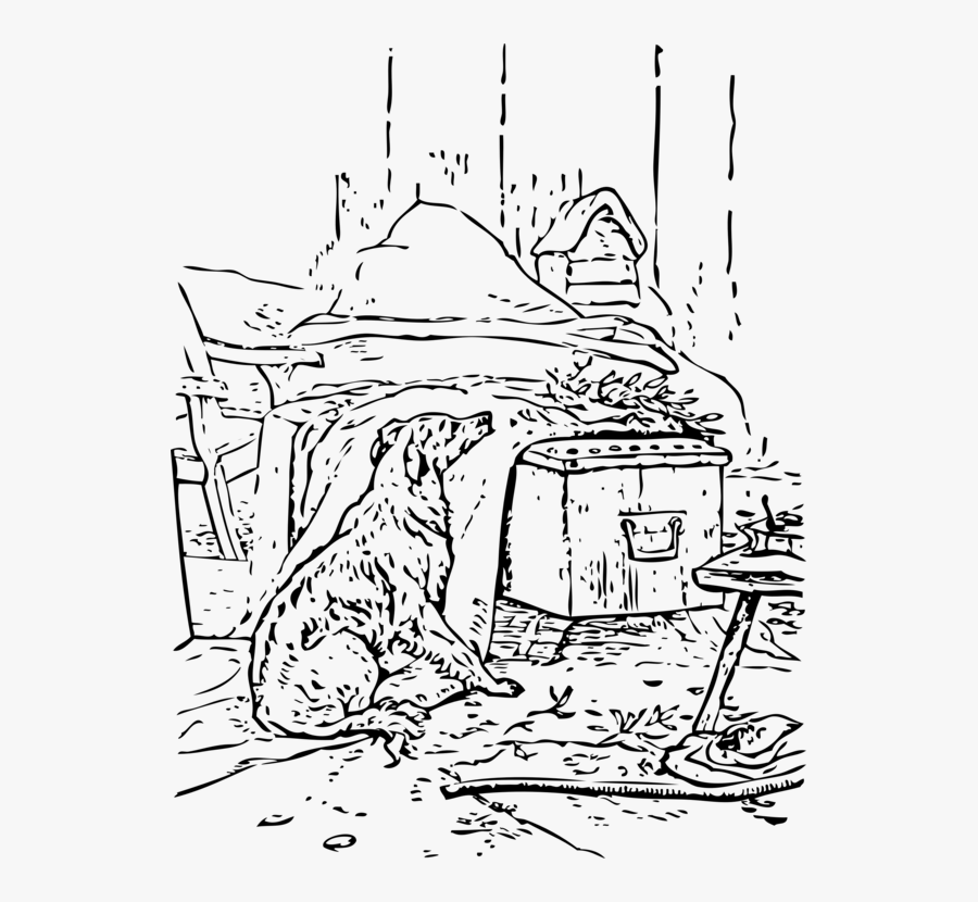 Line Art,art,area - Golden Retriever Coloring Pages, Transparent Clipart