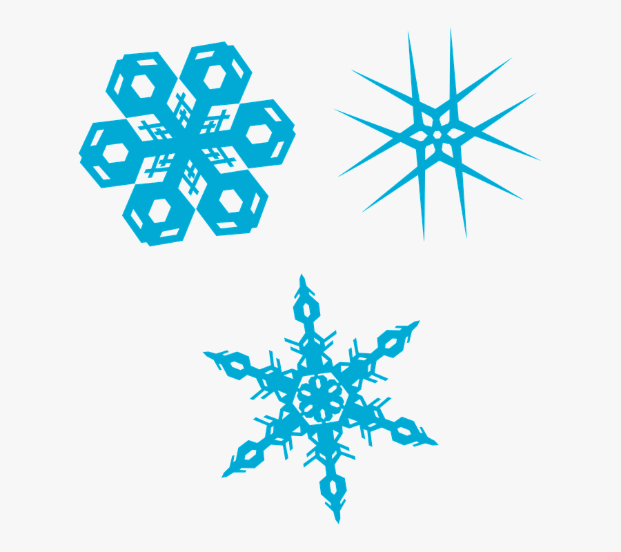 Transparent Clipart Hiver Gratuit - Cristales De Nieve Png, Transparent Clipart