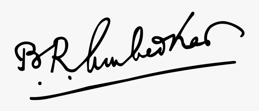 Dr Babasaheb Ambedkar Clipart - Dr Babasaheb Ambedkar Signature Png, Transparent Clipart