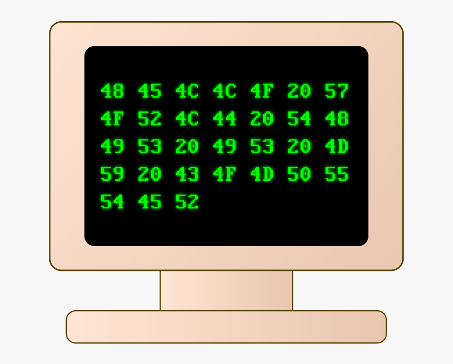 Old Computer - Font Old Computer Free, Transparent Clipart