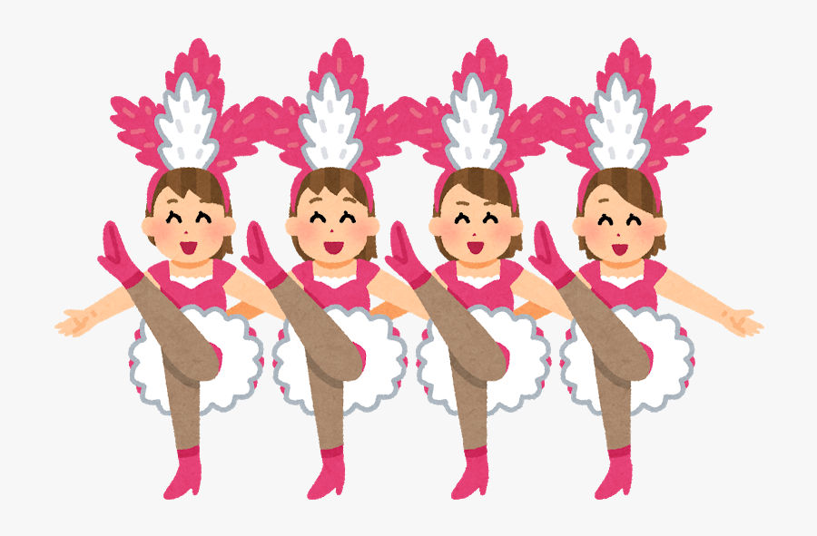 Line Dance Takarazuka Revue - フリー イラスト ライン ダンス, Transparent Clipart
