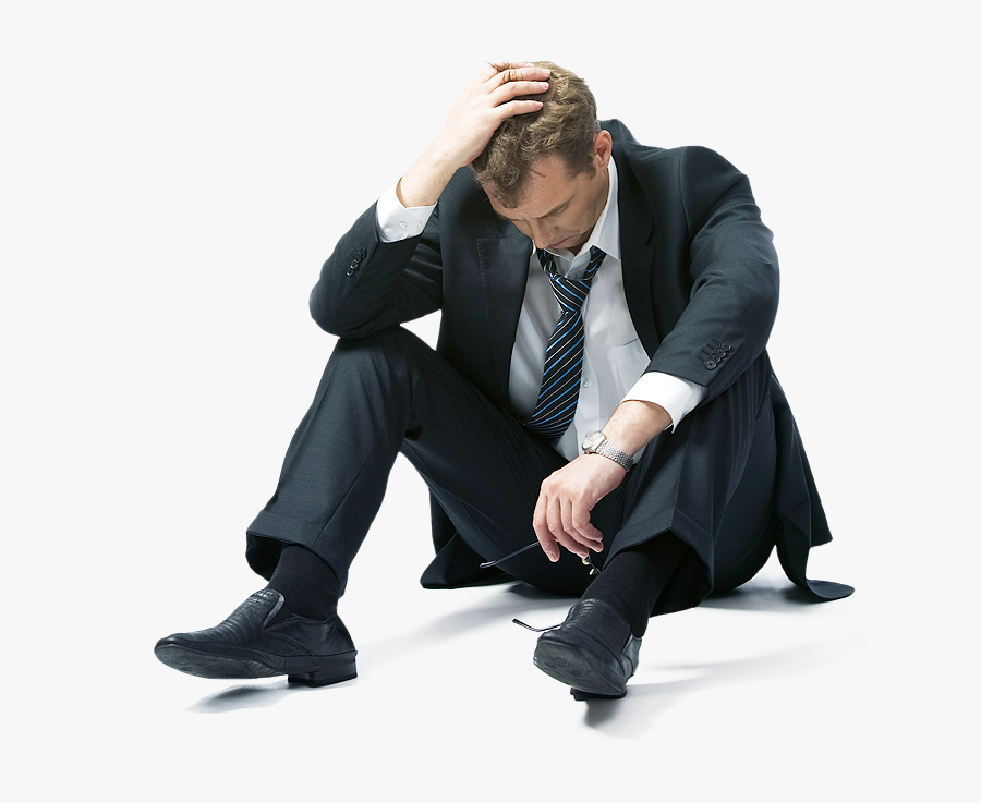 Sad Guy In Suit, Transparent Clipart