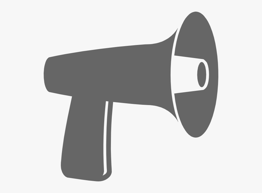 Megaphone Grey Clipart, Transparent Clipart