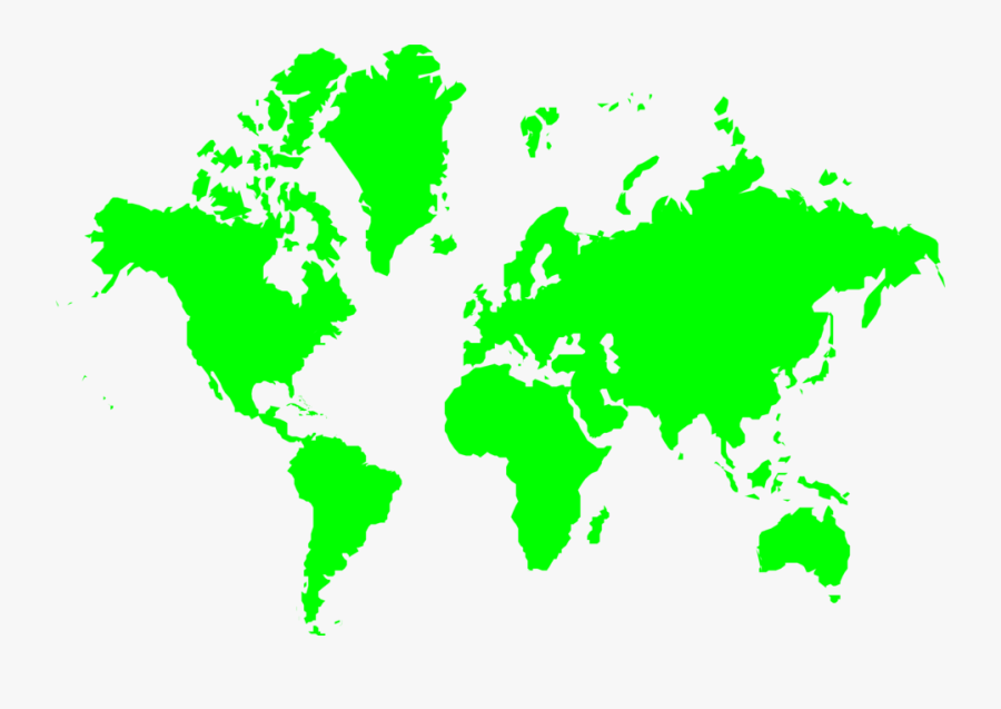 World Free Stock Photo - B And W World Map, Transparent Clipart