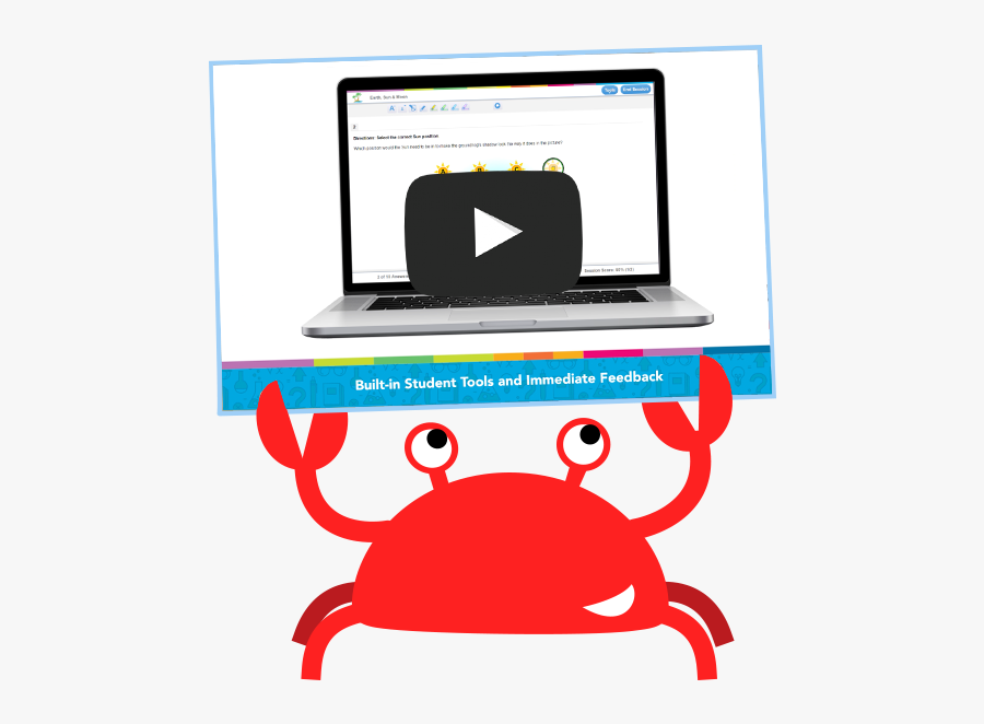 Good Clipart Award Student - Study Island Crab Gif, Transparent Clipart