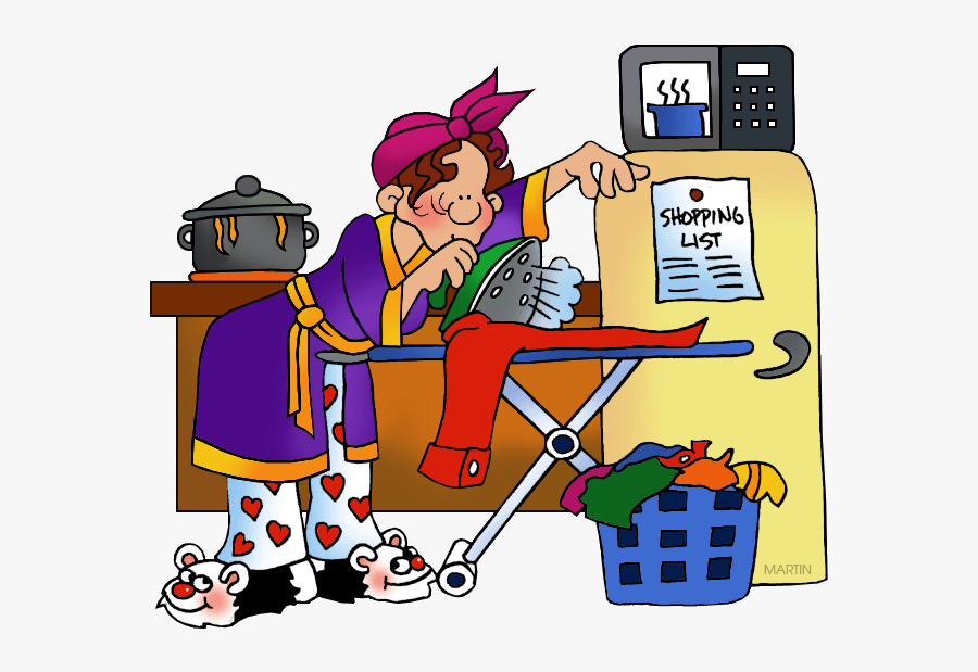 Free Occupations Clip Art By Phillip Martin, Housewife - He Asked Why The House Isn T Clean Since I M Home All, Transparent Clipart