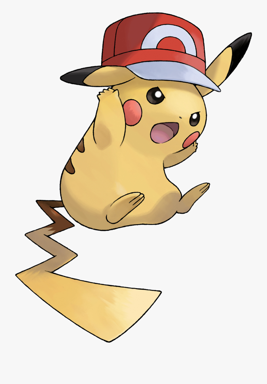 Clip Art Pikachu Bulbapedia - Ash Hat Pikachu Kalos, Transparent Clipart