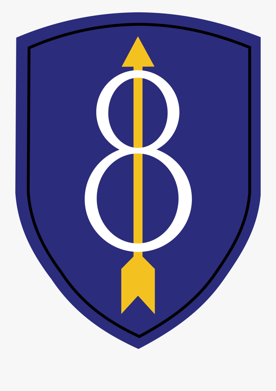 Us Symbols Choice Image - 8th Infantry Division Airborne, Transparent Clipart