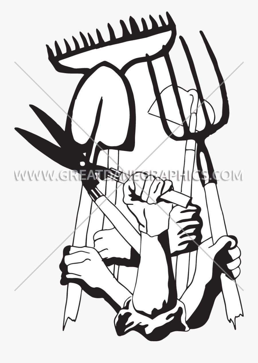 Drawing Farmer Occupation - Illustration, Transparent Clipart