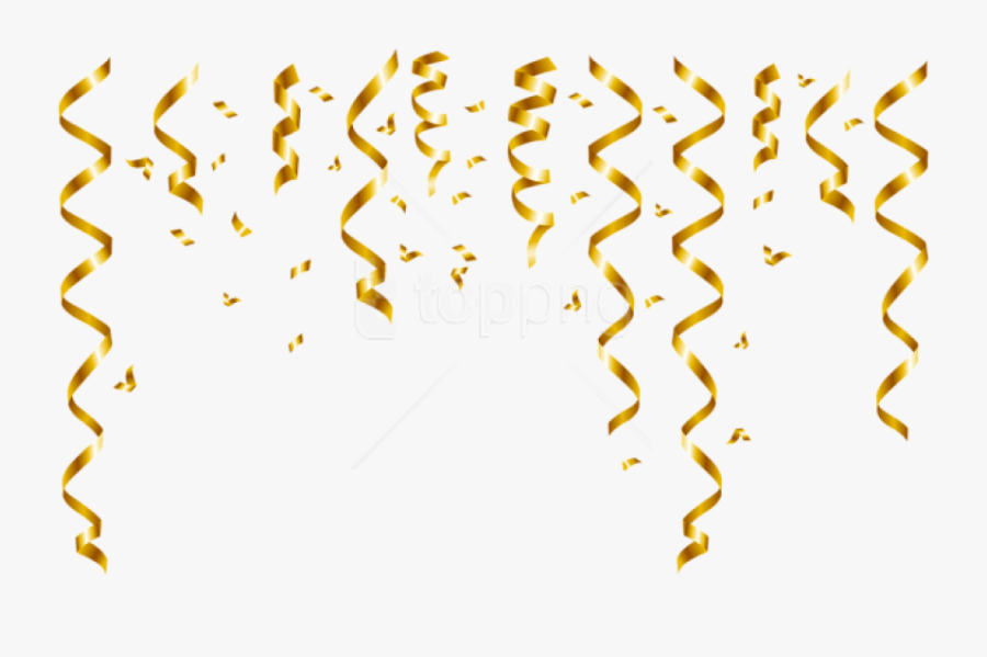 Confetti Gold Png - Gold Confetti Transparent Background Png, Transparent Clipart