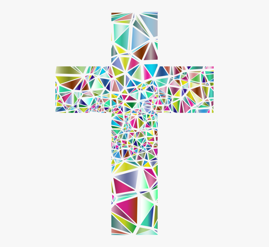 Wheel,symbol,cross - Stained Glass Cross Clipart, Transparent Clipart
