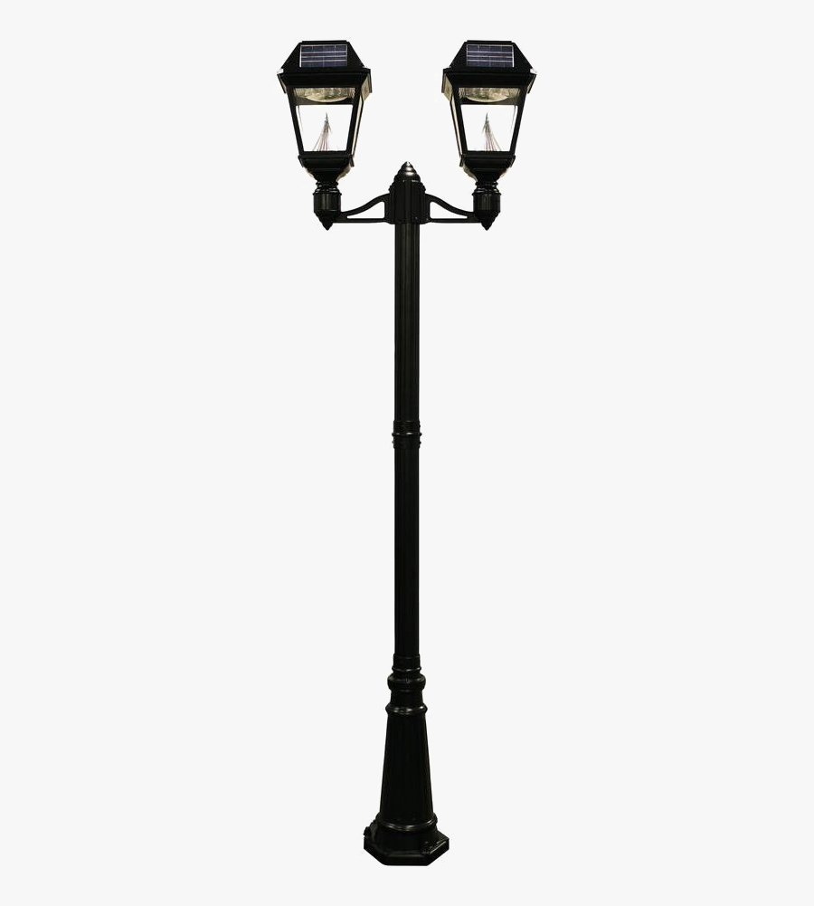 Lamp Post Black And White, Transparent Clipart