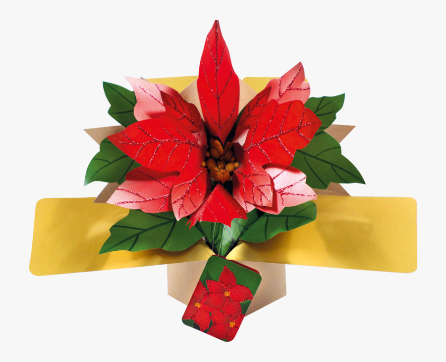 Christmas Regular Pop Ups - Poinsettia, Transparent Clipart