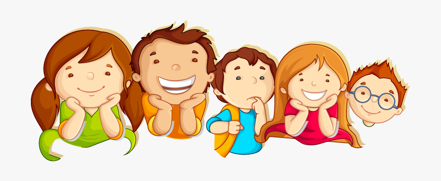 School Children Illustration, Transparent Clipart