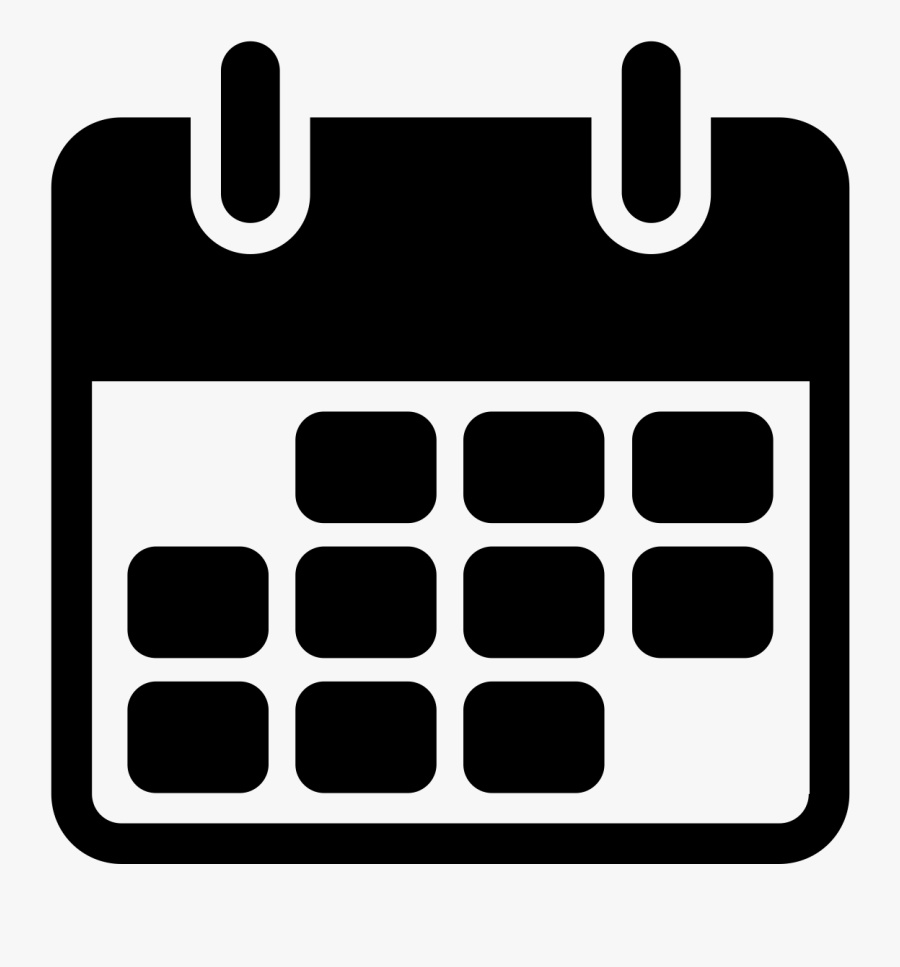 School Calendar - Calendar Icon White Background, Transparent Clipart