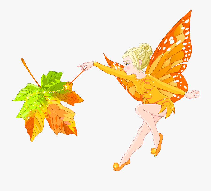 Pumpkin Clipart Fairy - Autumn Character Clip Art, Transparent Clipart