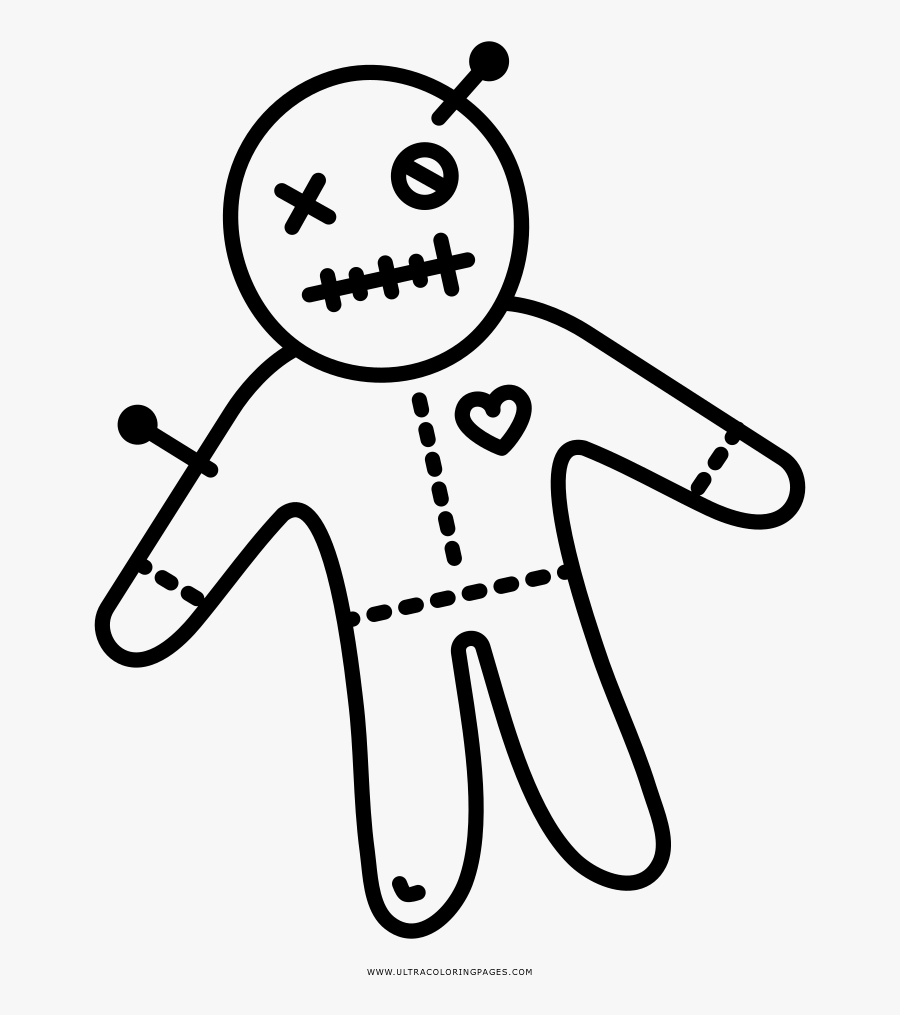 Transparent Voodoo Doll Png - Drawing, Transparent Clipart