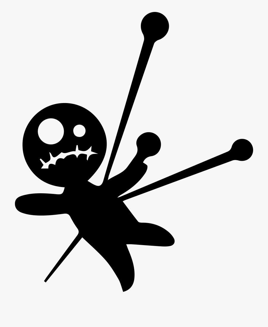 Transparent Voodoo Doll Png - Voodoo Doll Black And White, Transparent Clipart