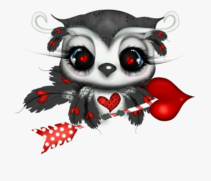 Tubes Saint Valentin Owl Png, Transparent Clipart