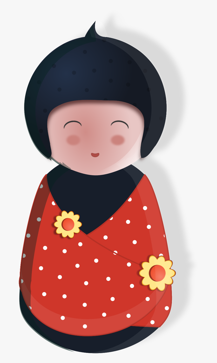 Doll Illustration Clip Arts - Japanese Dolls, Transparent Clipart