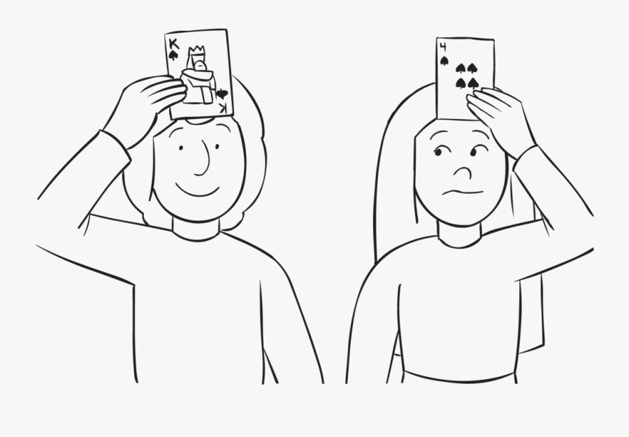 Vector Free Cards Drawing Face - Line Art, Transparent Clipart