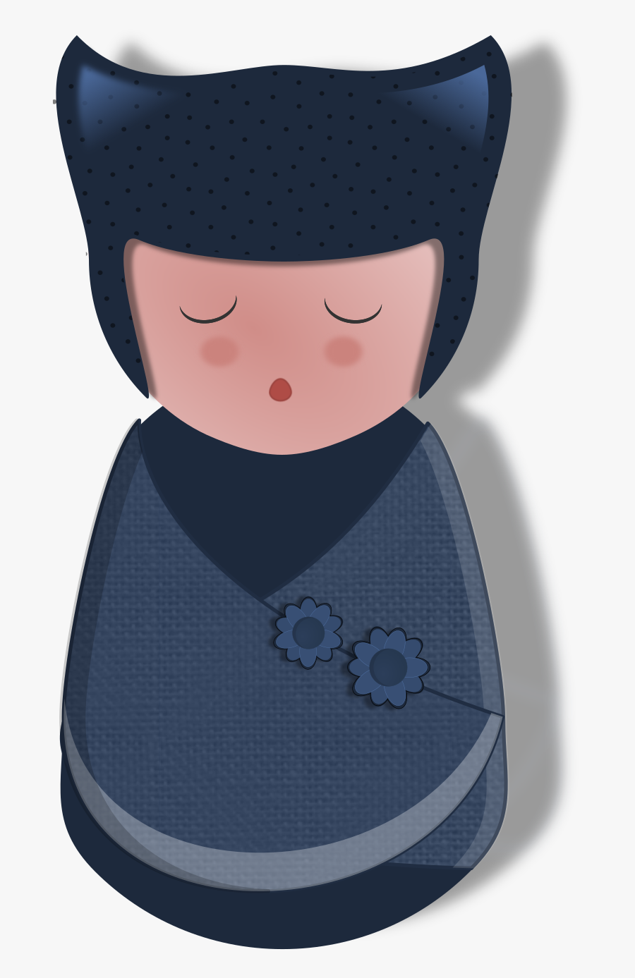 Doll Illustration Blue Clip Arts - Doll, Transparent Clipart