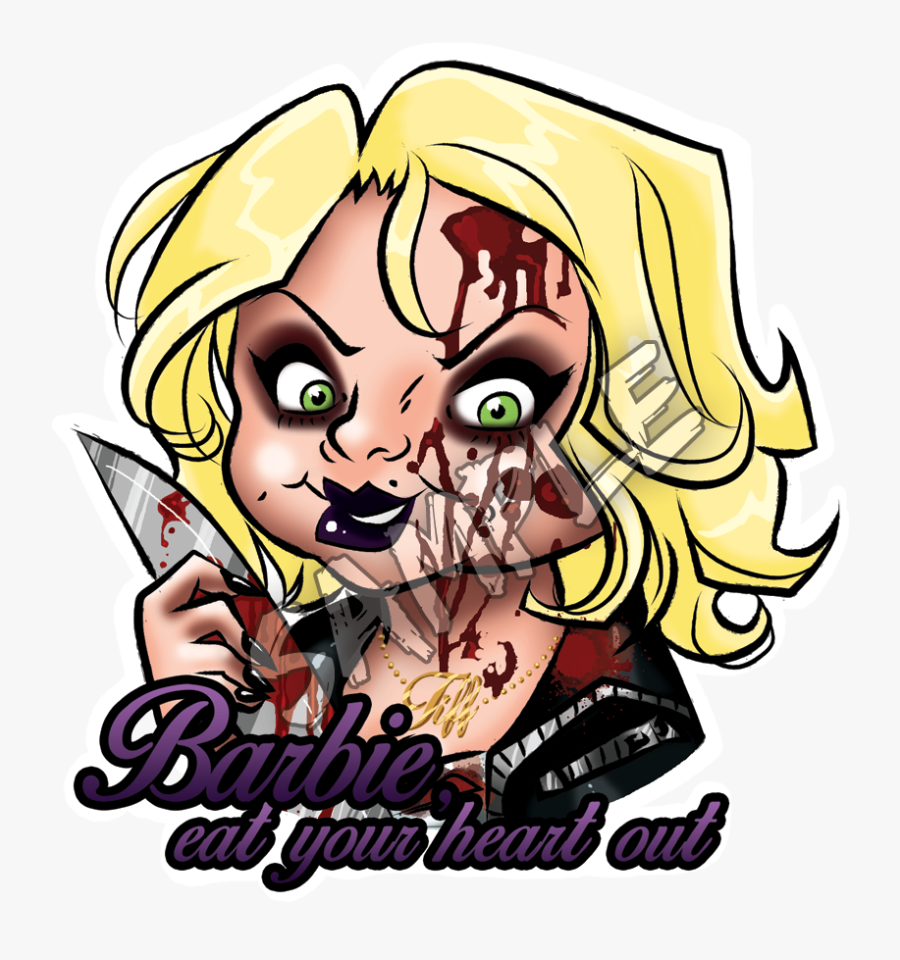 Collection Of Free Chucky Drawing Tiffany Download - Cartoon Tiffany And Chucky, Transparent Clipart