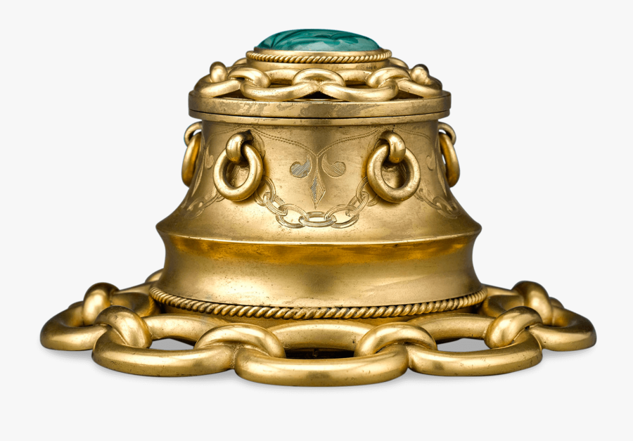 Clip Art Objets D Art Desk - Brass, Transparent Clipart