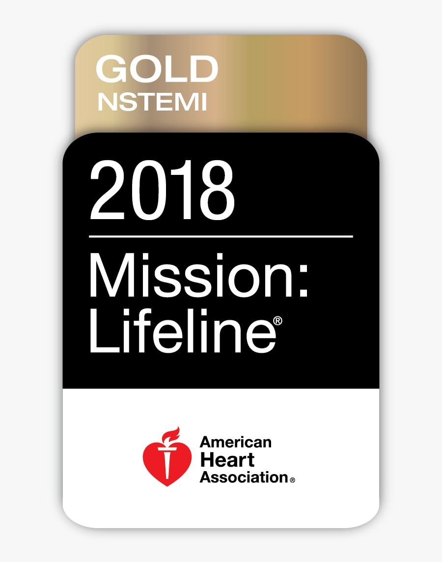 Transparent American Heart Association Clipart - 2018 Mission Lifeline Gold Plus Ems, Transparent Clipart