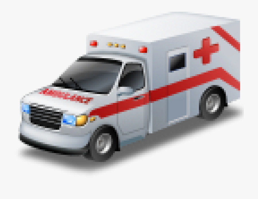 Ambulance Computer Icons Nontransporting Ems Vehicle - Ambulance Icon, Transparent Clipart