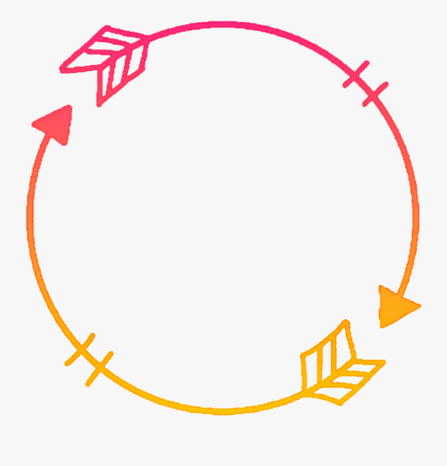 Summer Cute Pretty Ombre Colorful Colourful Swirls - Circle Frame Icon Png, Transparent Clipart