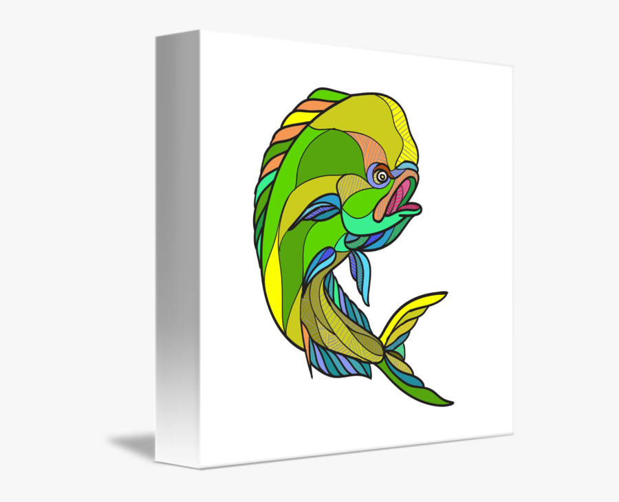 Clip Art Mahi Mahi Drawing - Mahi Mahi En Dibujo, Transparent Clipart