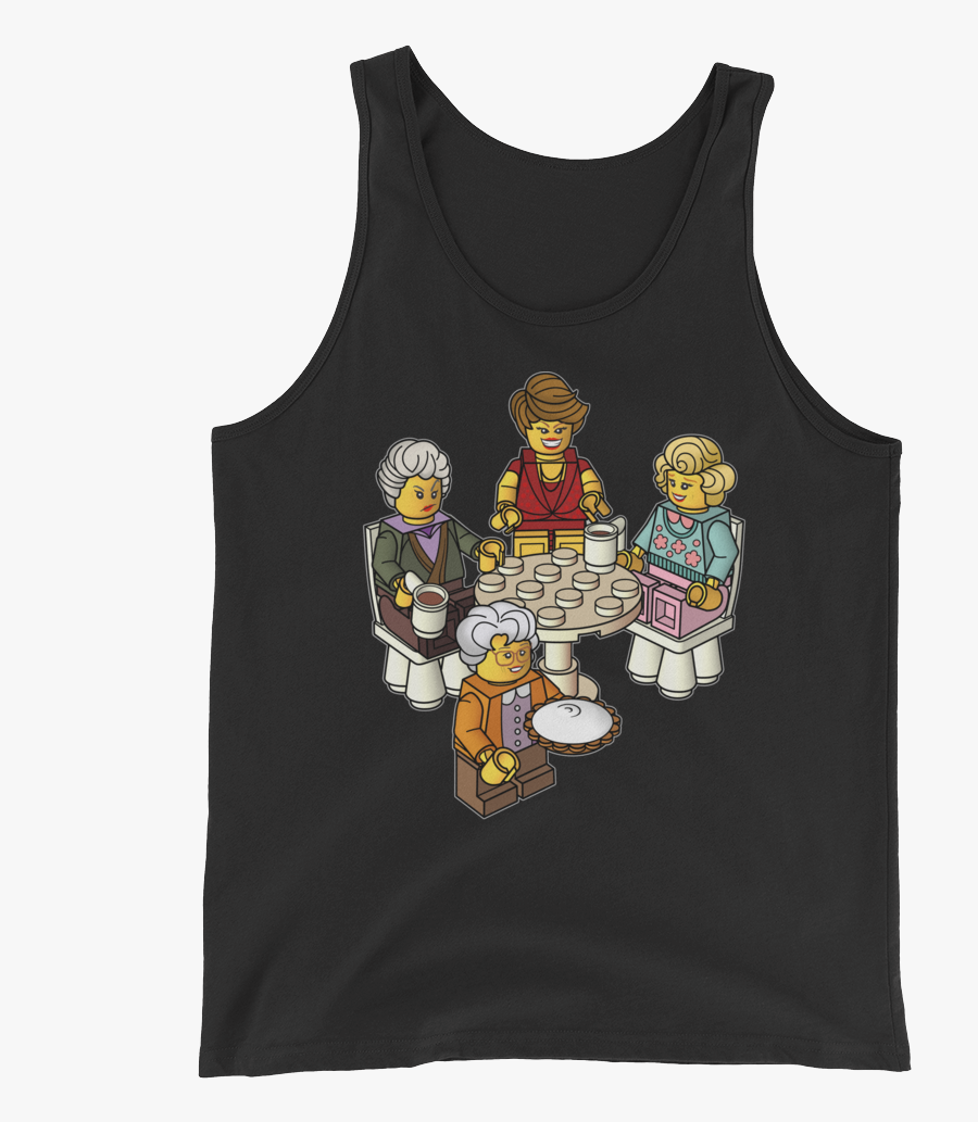 Golden Girls Blocks Tank Top Swish Embassy - Golden Girls Tshirts For Boys, Transparent Clipart