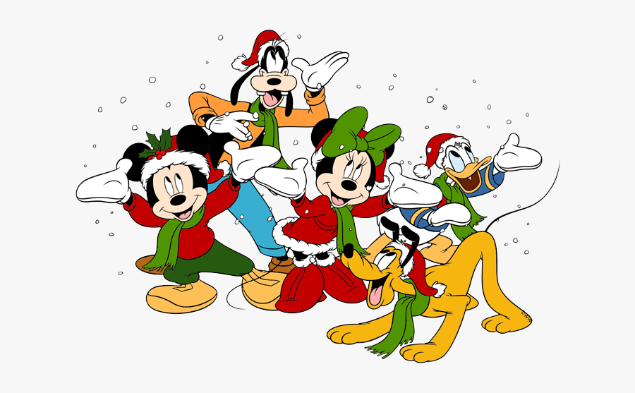 Mickey Mouse Christmas Clip Art Image - Mickey Mouse And Friends Christmas, Transparent Clipart