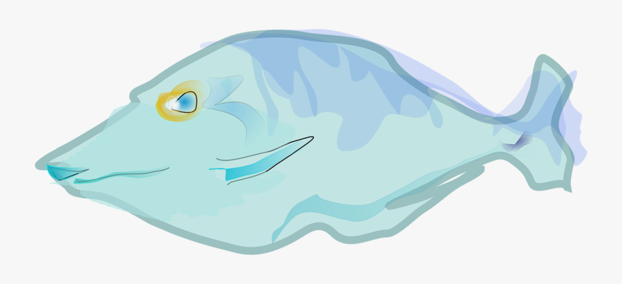 Fish Blue Aquatic Free Picture - Swimming Fish Animation, Transparent Clipart