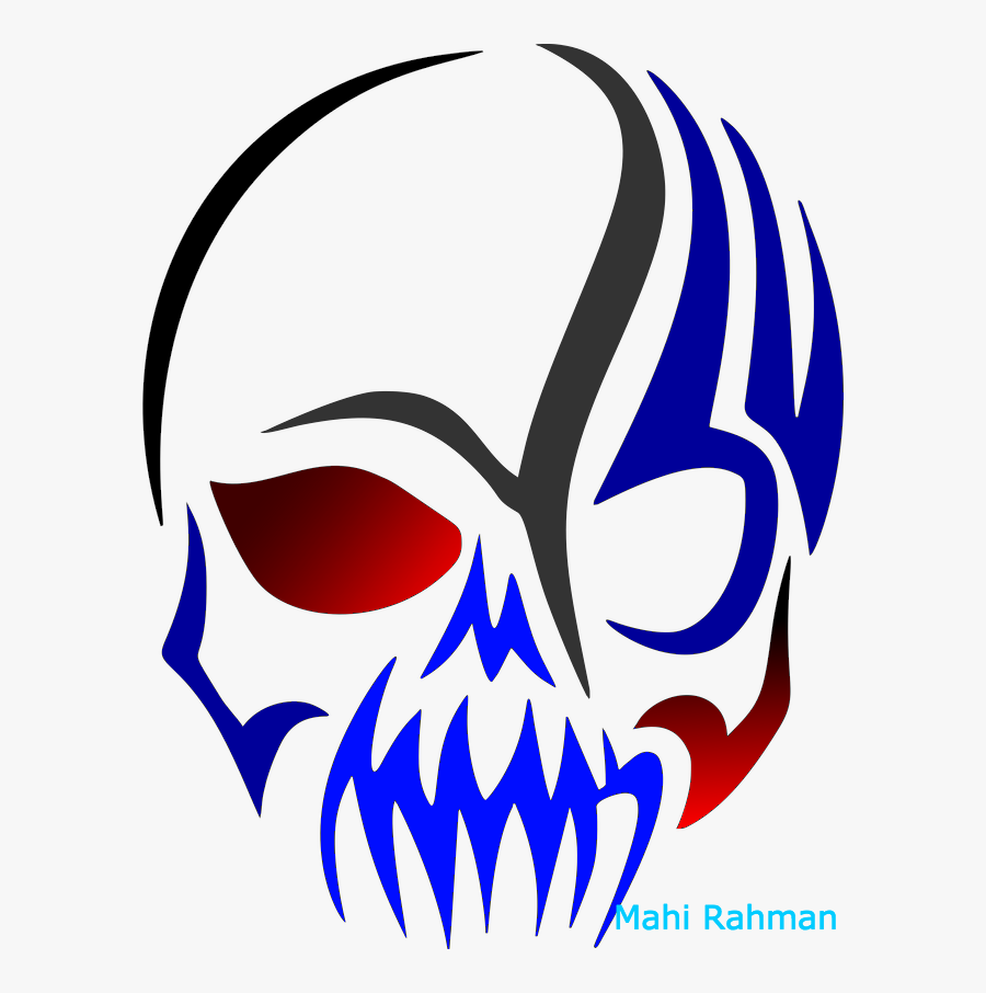 Transparent Mahi Mahi Clipart - Skull Tattoo, Transparent Clipart
