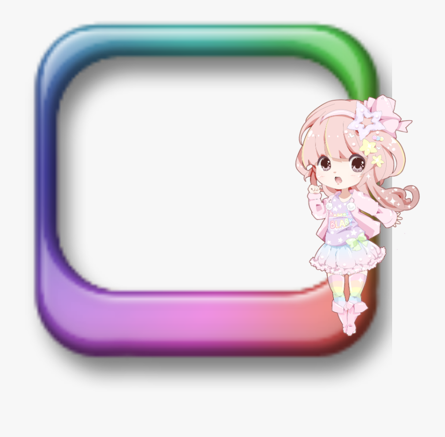 #mq #rainbow #princess #frame #frames #border #borders - Picture Frame, Transparent Clipart