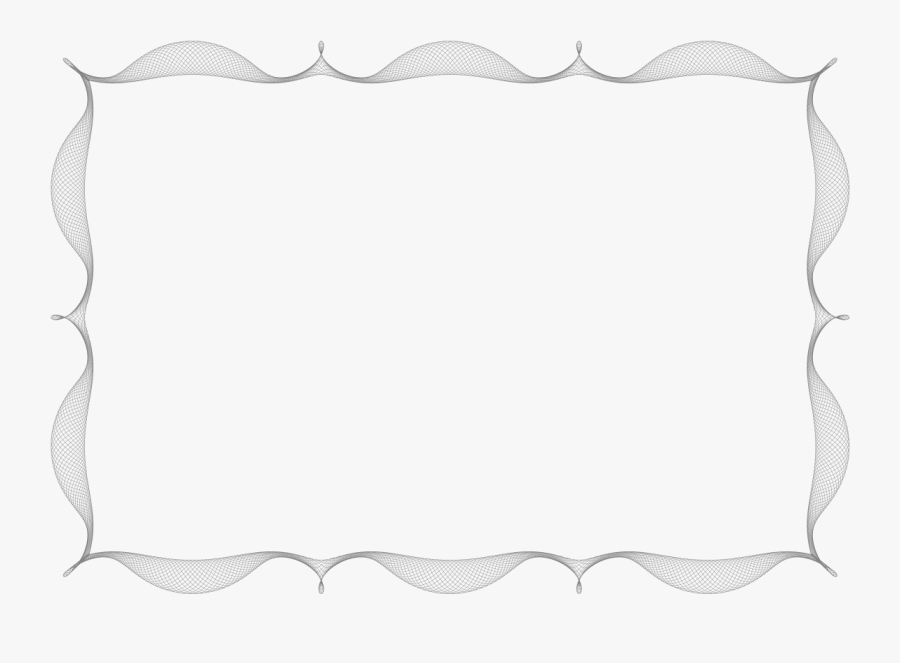Abstract Clipart Border - Line Art, Transparent Clipart
