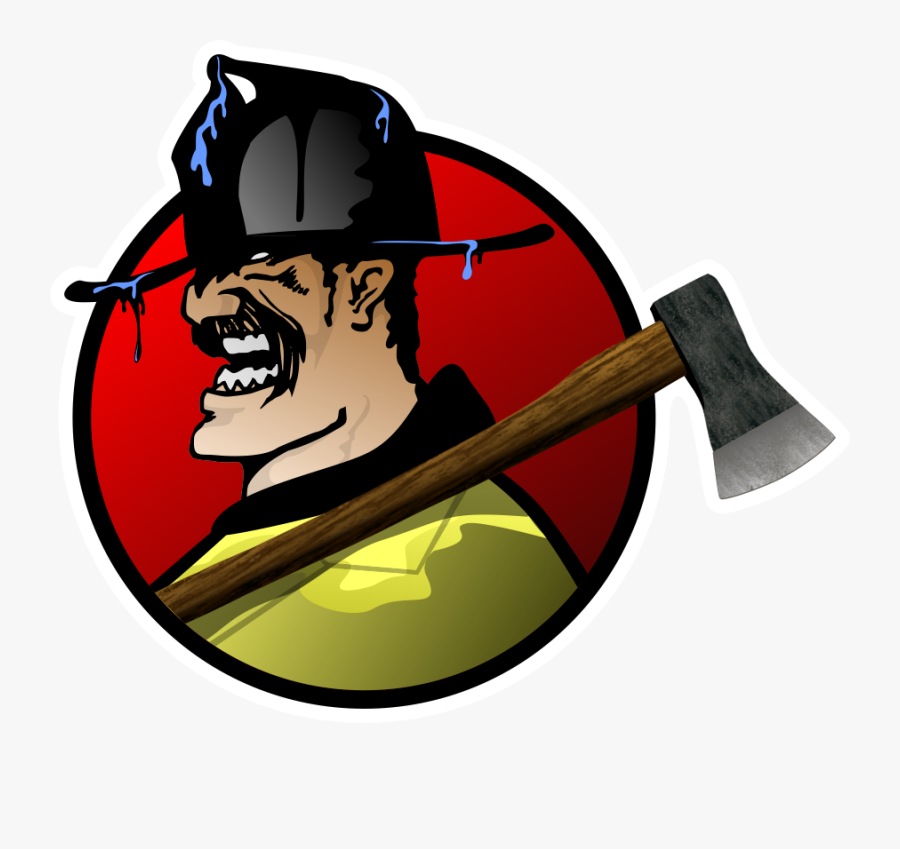 Firefighter Clipart Skull - Firefighter Stickers Png, Transparent Clipart