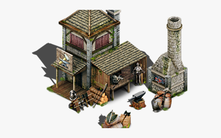 Transparent Medieval Cross Clipart - Blacksmith Forge Isometric, Transparent Clipart