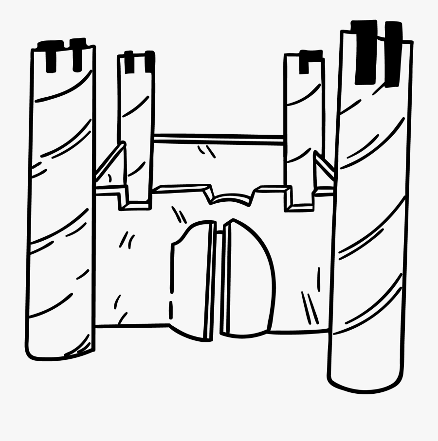 Collection Of Free Door Drawing Medieval Castle Download - Make Cardboard Drawing, Transparent Clipart