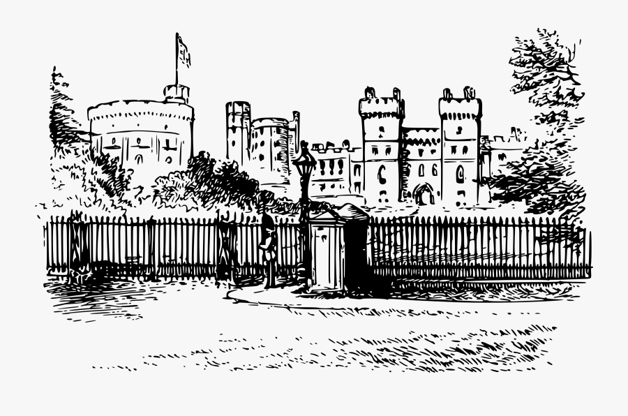 Building,visual Arts,medieval Architecture - Windsor Castle Png, Transparent Clipart