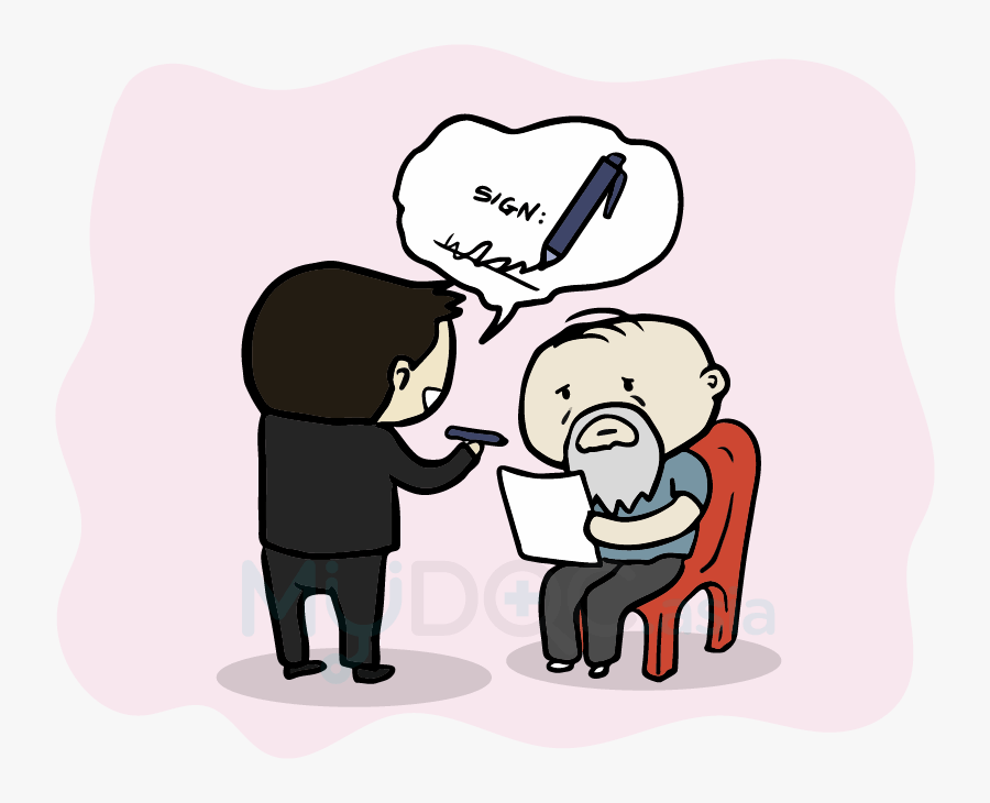 How To Protect Our Elderly Loved Ones - Cartoon, Transparent Clipart