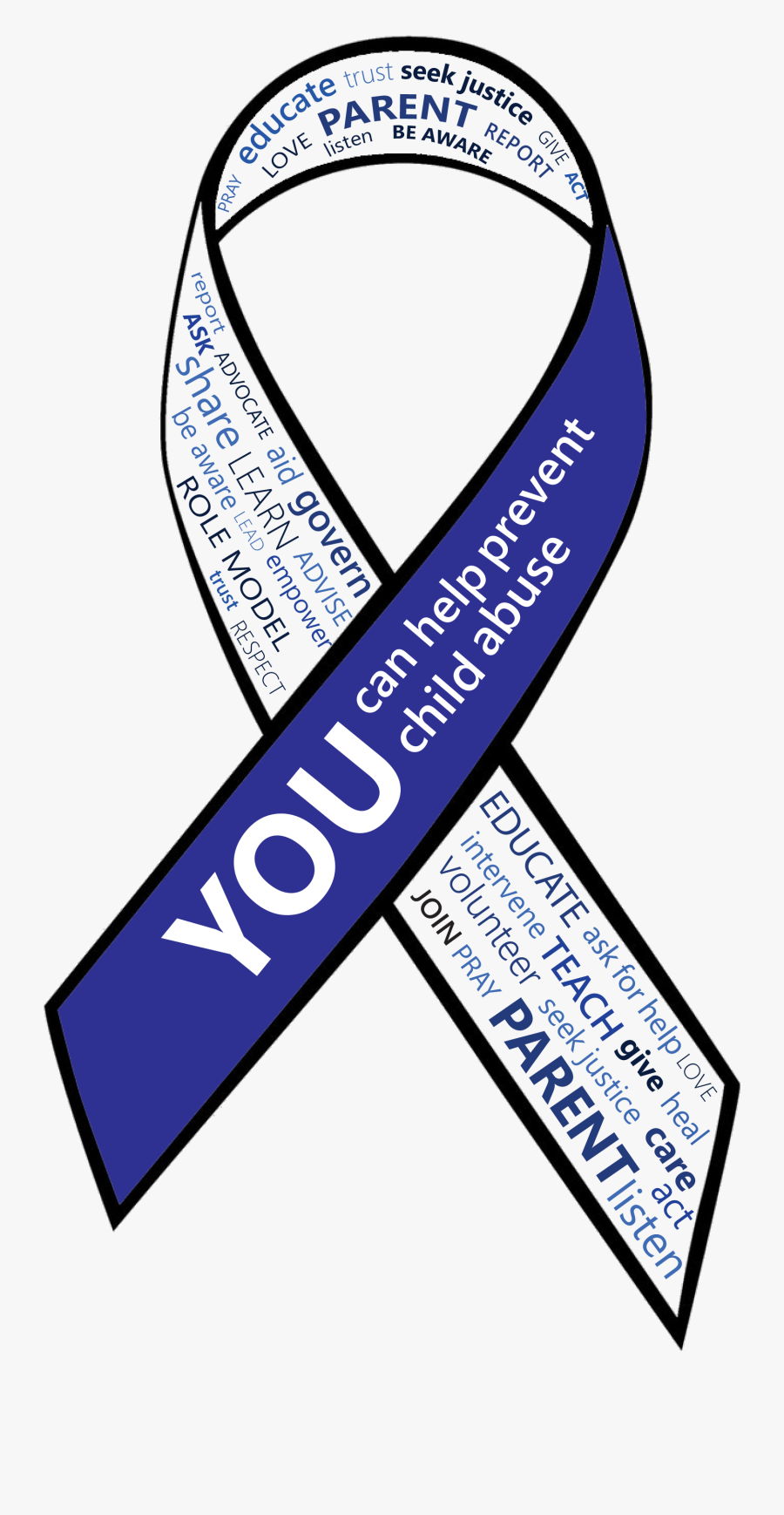 Cap Month Logo - Child Abuse Awareness , Free Transparent Clipart