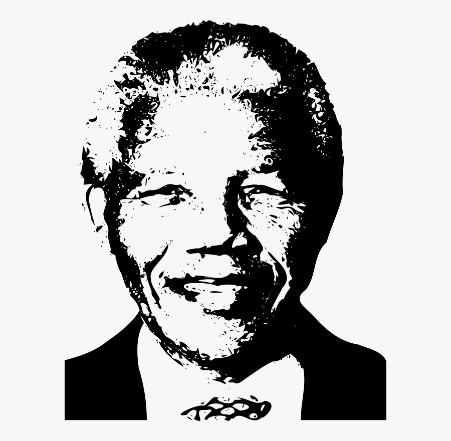 Nelson Mandela - Clipart Nelson Mandela Black And White, Transparent Clipart