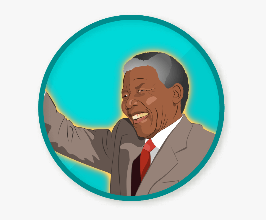 Thumb Image - Nelson Mandela Cartoon Png, Transparent Clipart
