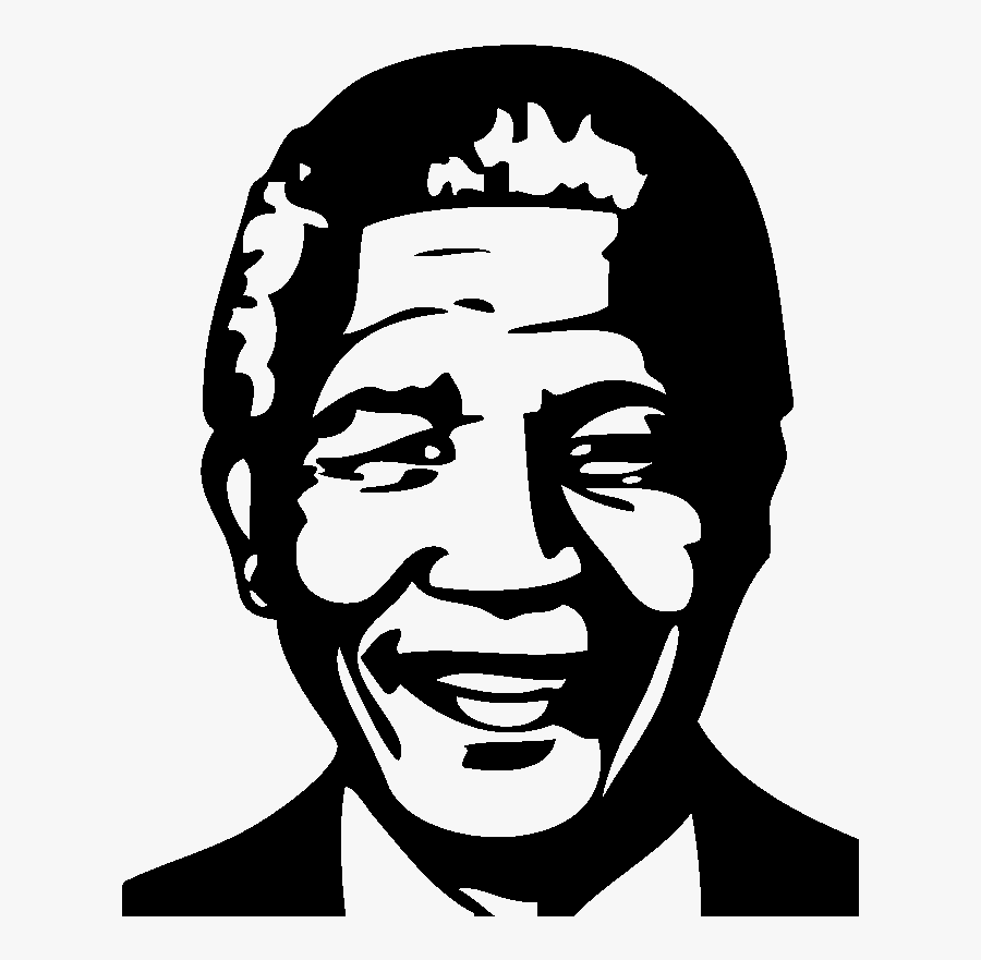 Thumb Image - Nelson Mandela Black And White Poster, Transparent Clipart